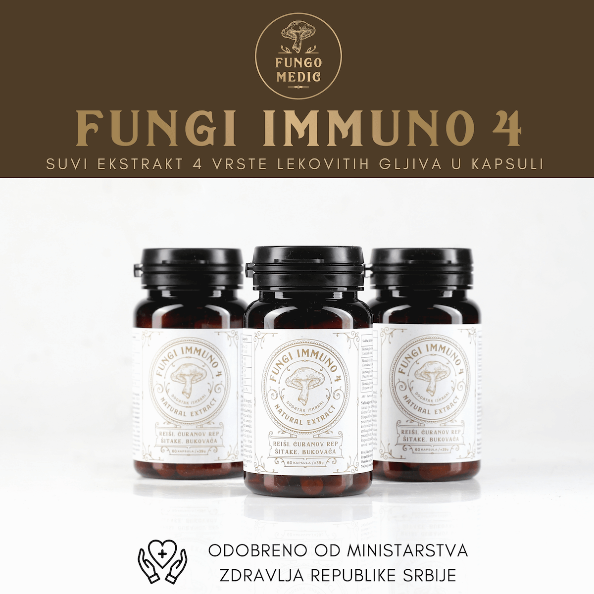 Fungi Immuno 4 - prirodni proizvod za jačanje imuniteta